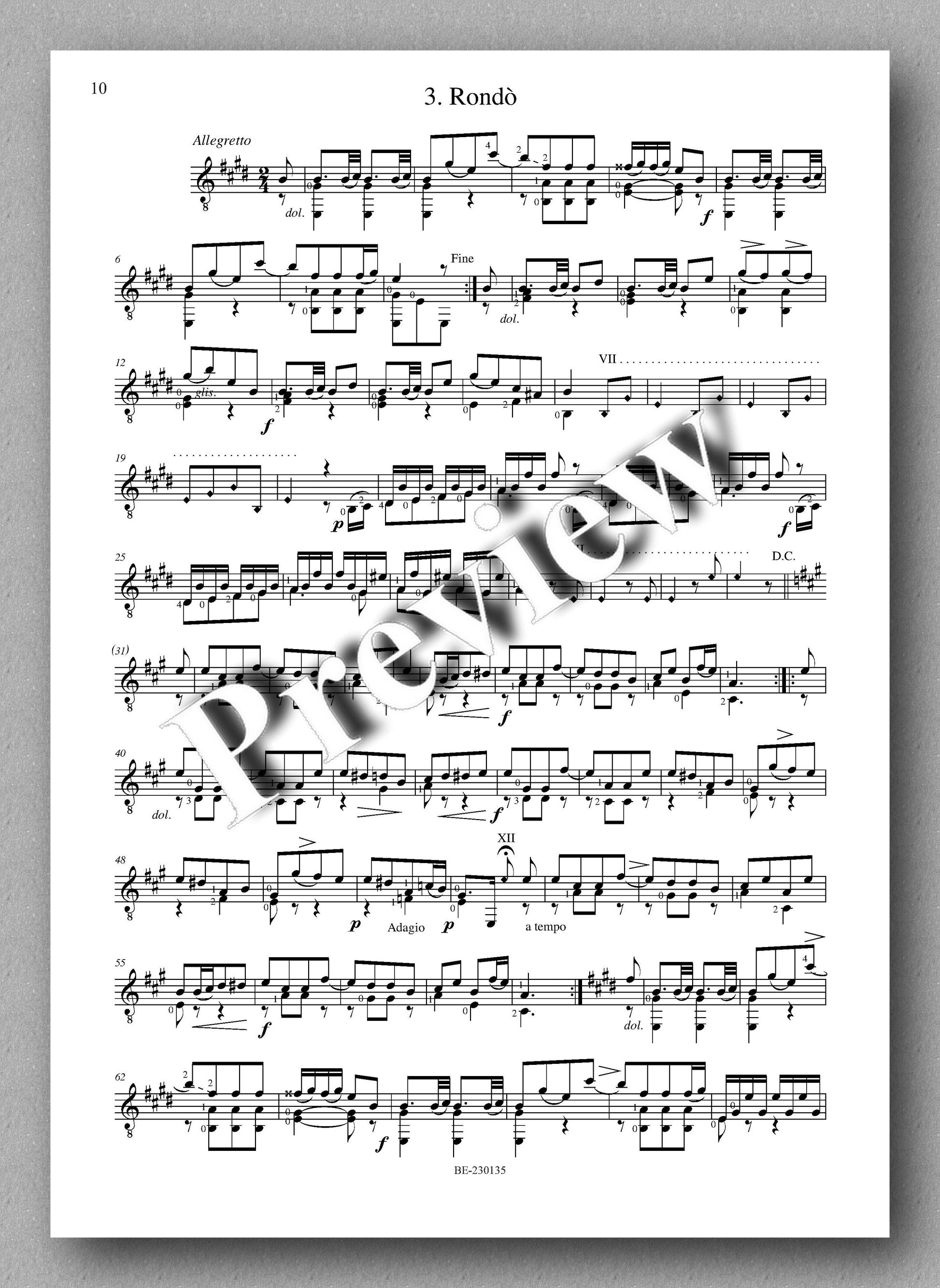 Molino, Collected Works for Guitar Solo, Vol. 47 - preview of the music score 2