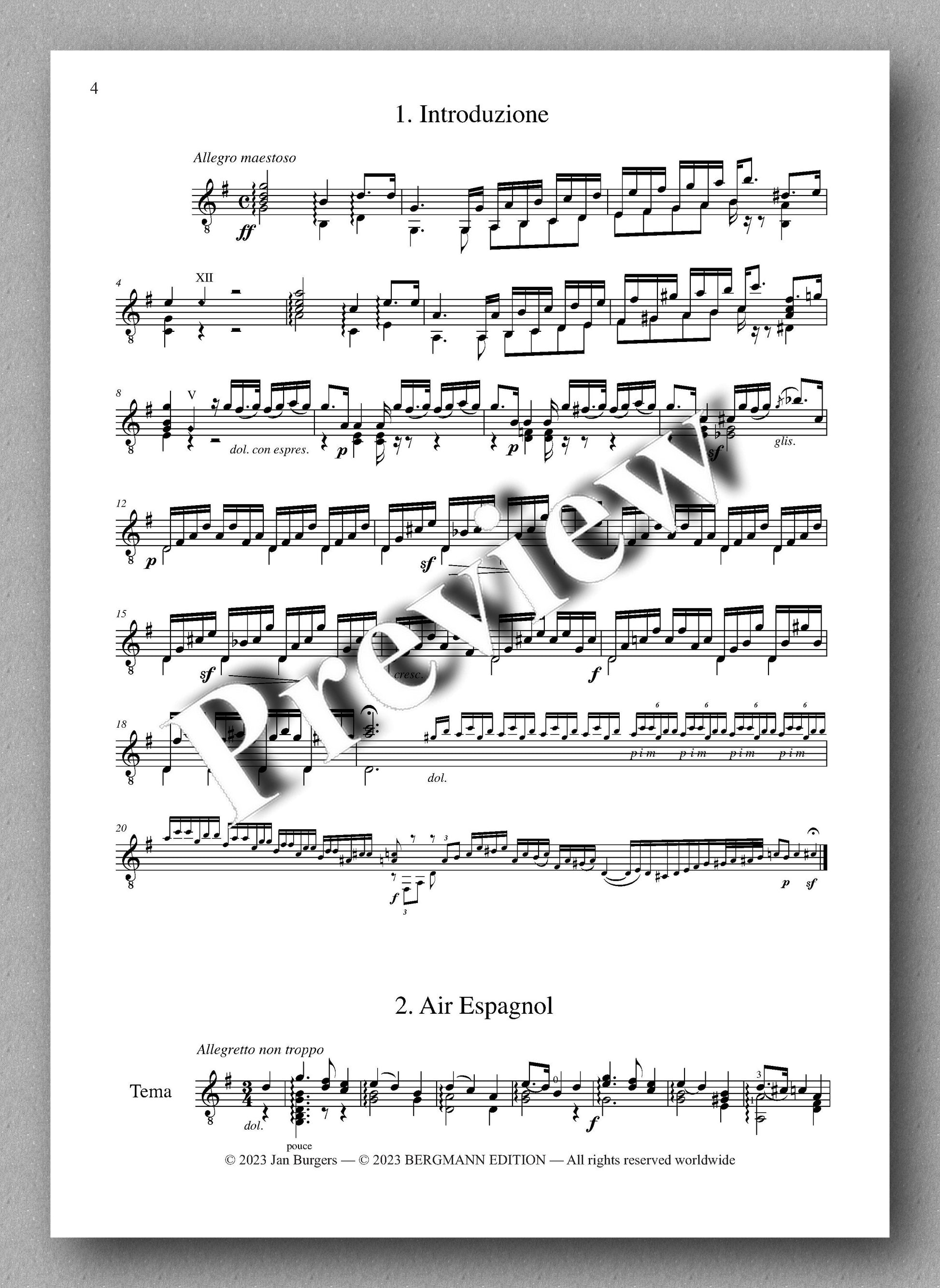 Molino, Collected Works for Guitar Solo, Vol. 47 - preview of the music score 1