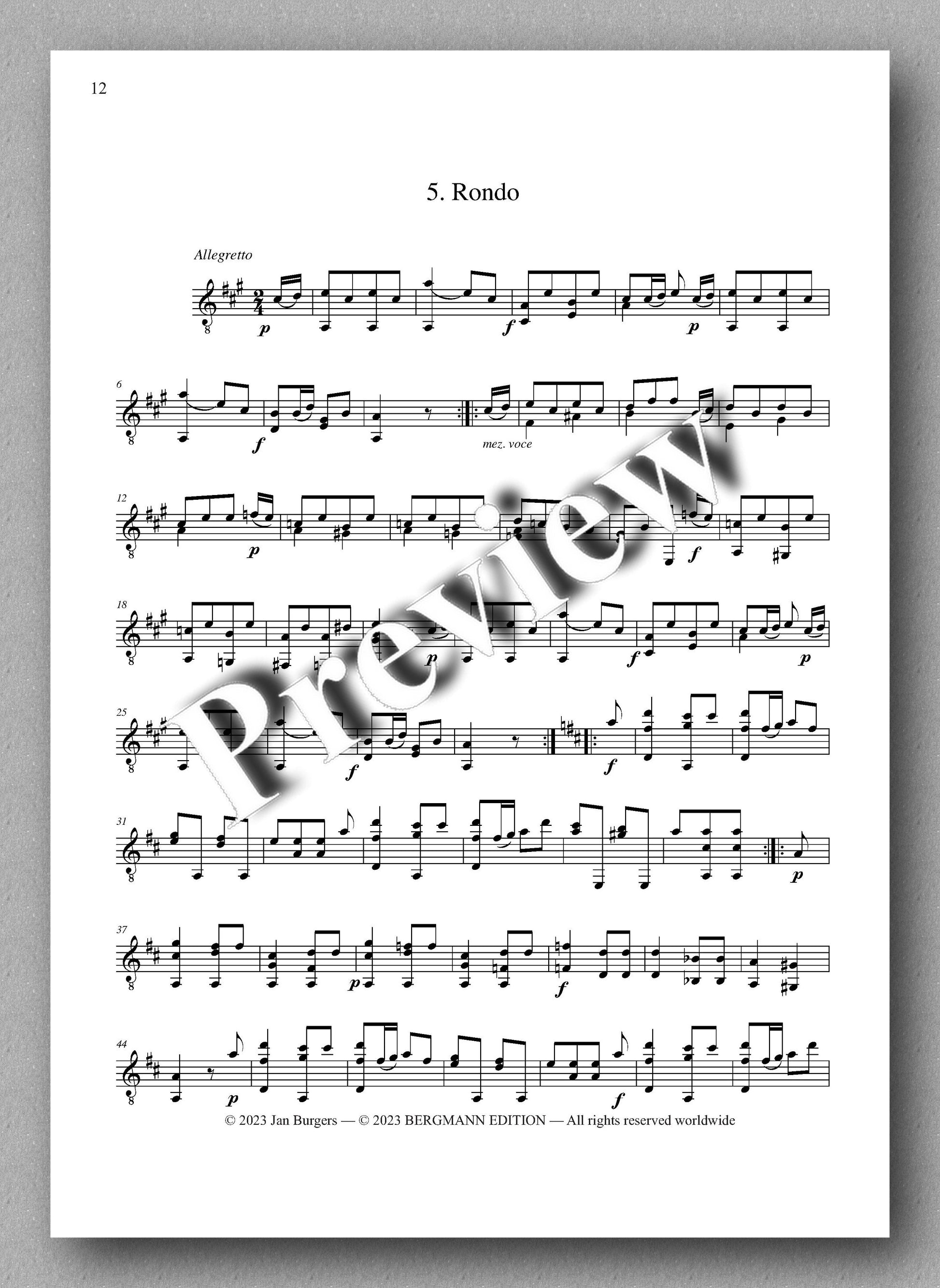 Molino, Collected Works for Guitar Solo, Vol. 6 - preview of the music score 5