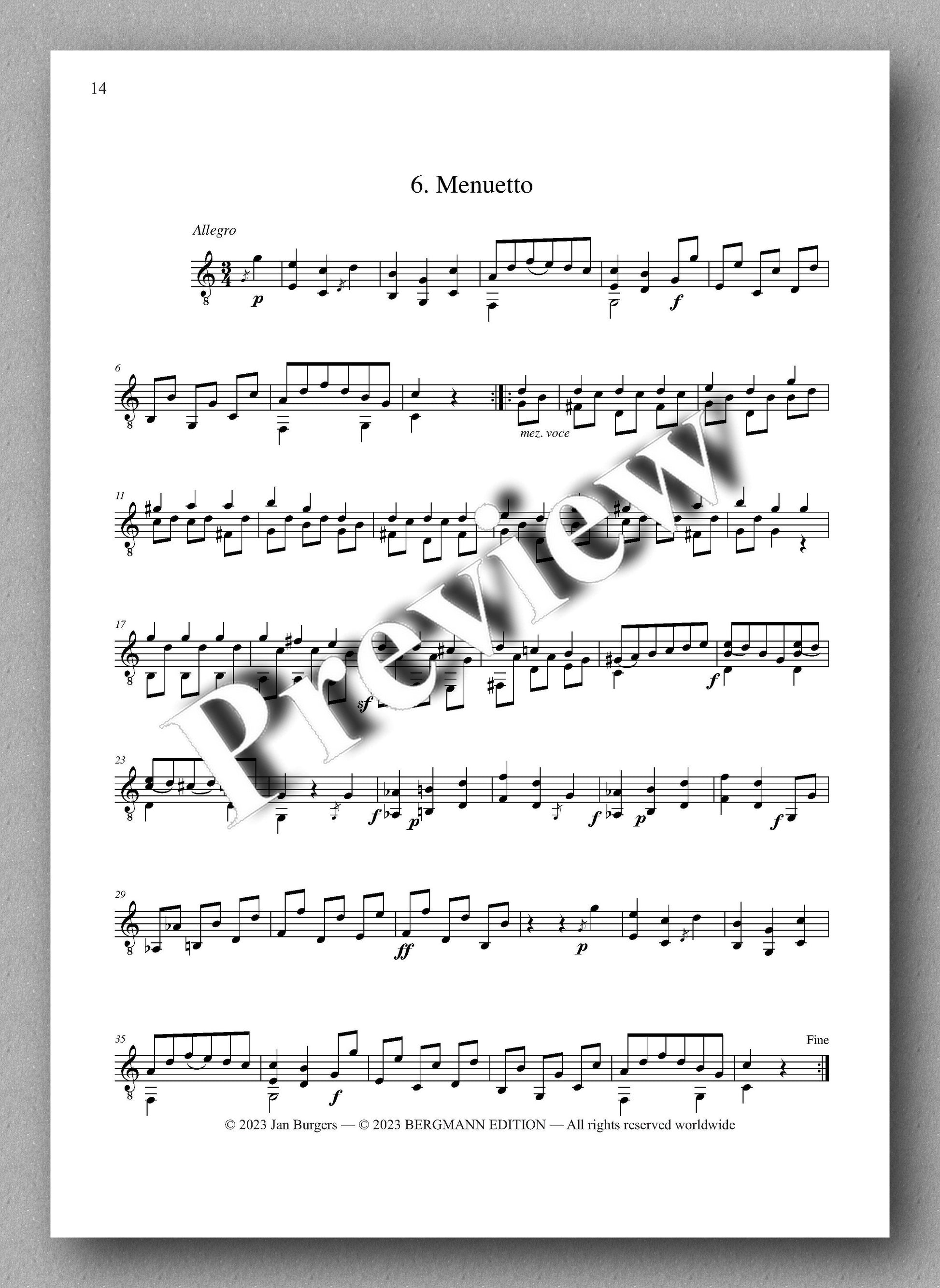 Molino, Collected Works for Guitar Solo, Vol. 6 - preview of the music score 6