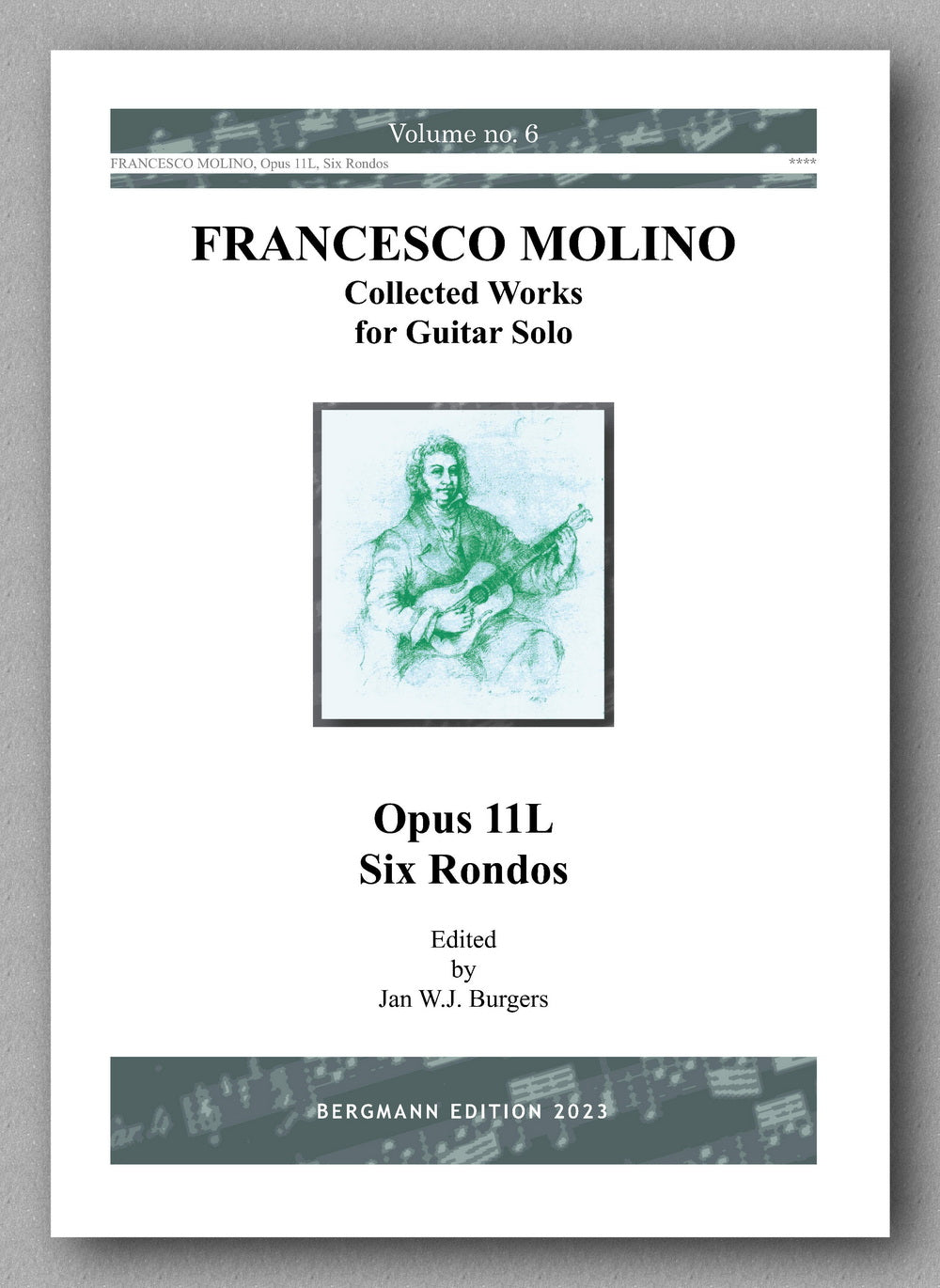 Molino, Collected Works for Guitar Solo, Vol. 6 - preview of the cover