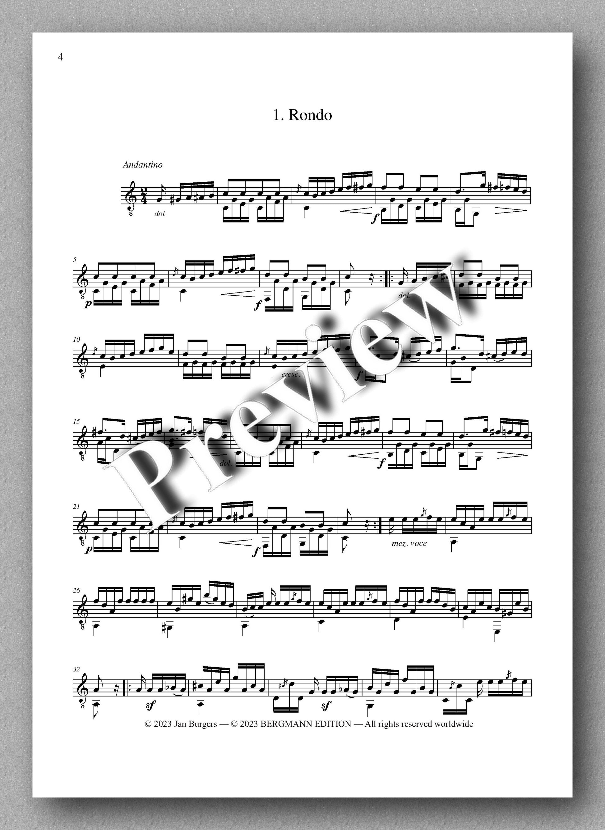 Molino, Collected Works for Guitar Solo, Vol. 6 - preview of the music score 1