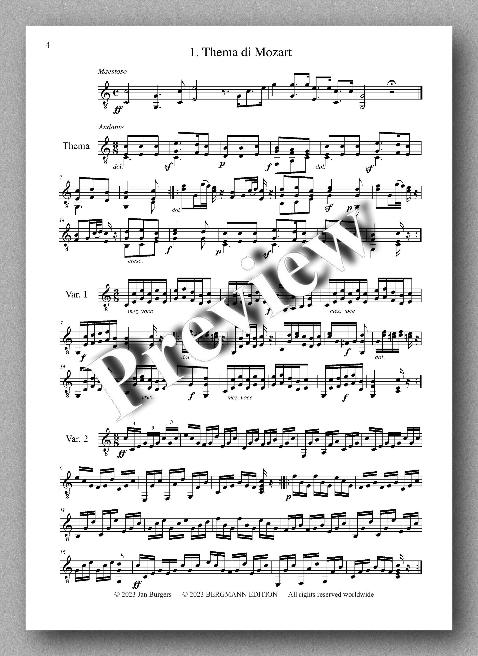Molino, Collected Works for Guitar Solo, Vol. 7 - preview of the Music score 1