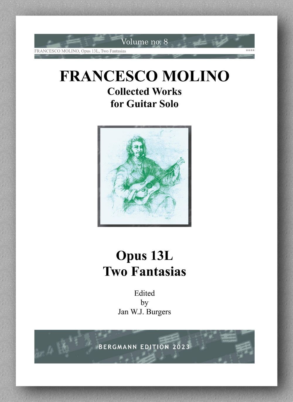 Molino, Collected Works for Guitar Solo, Vol. 8- preview of the cover
