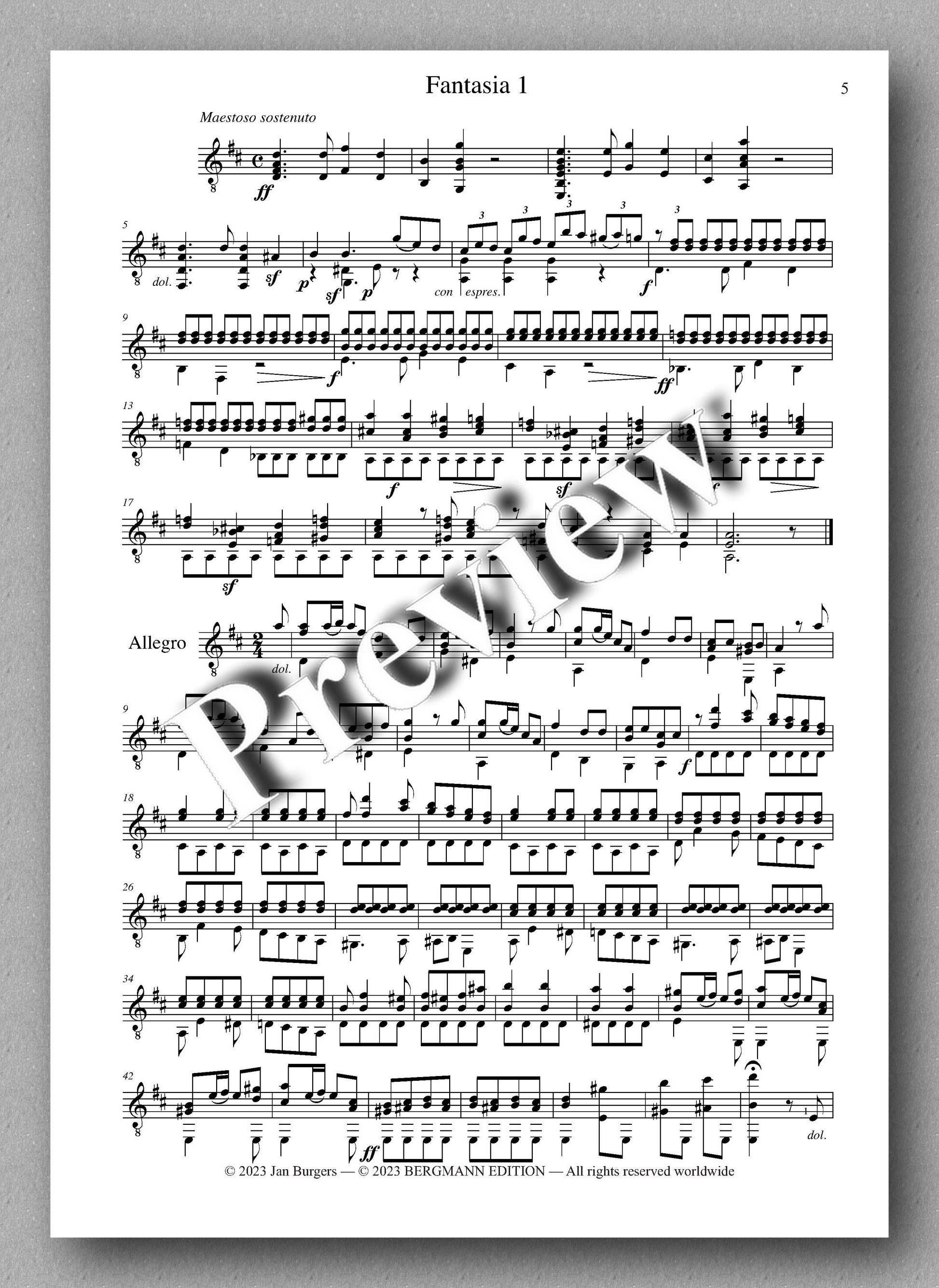 Molino, Collected Works for Guitar Solo, Vol. 8- preview of the music score 1