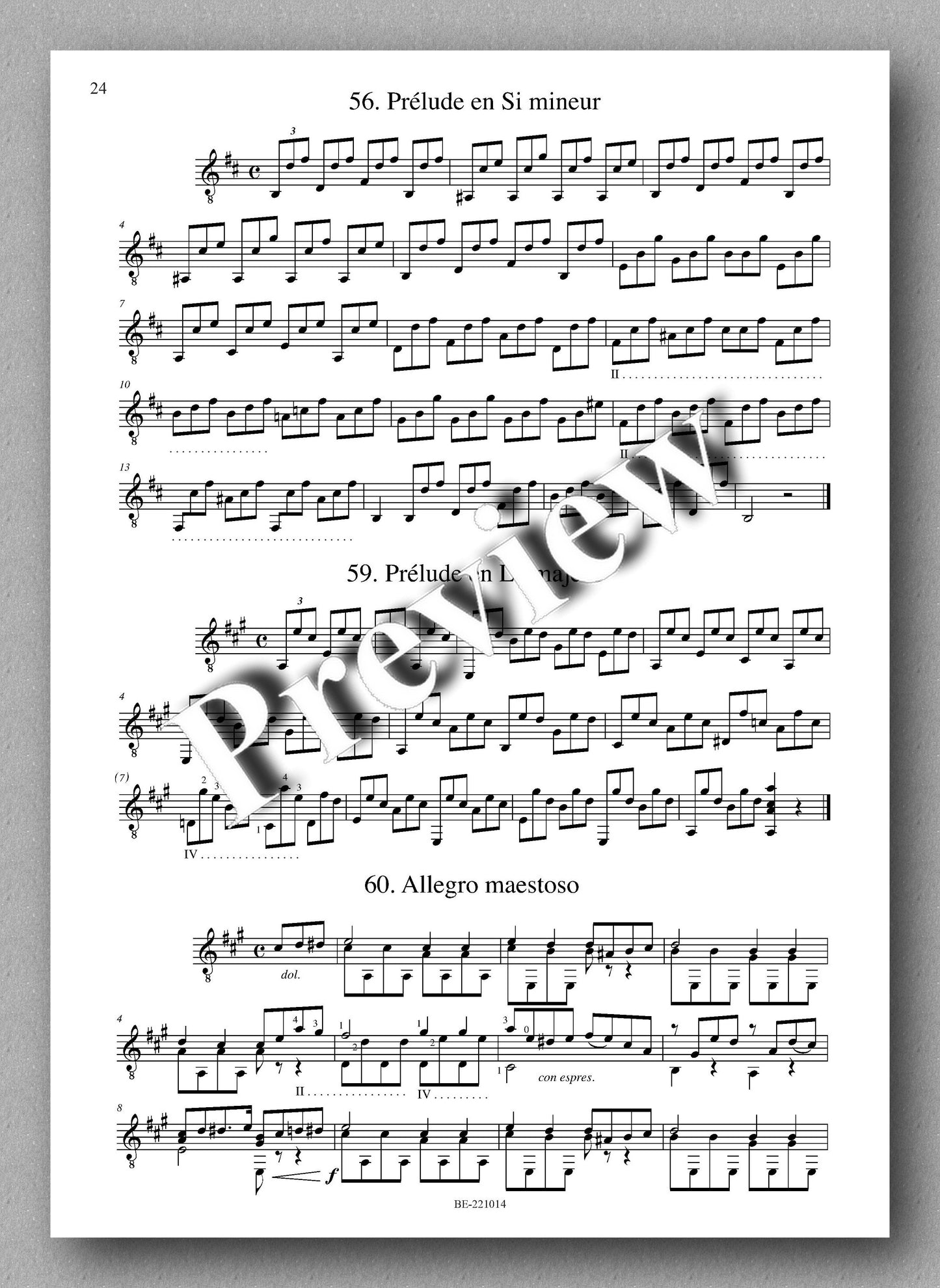 Molino, Collected Works for Guitar Solo, Vol. 9 - preview of the muisc score 4