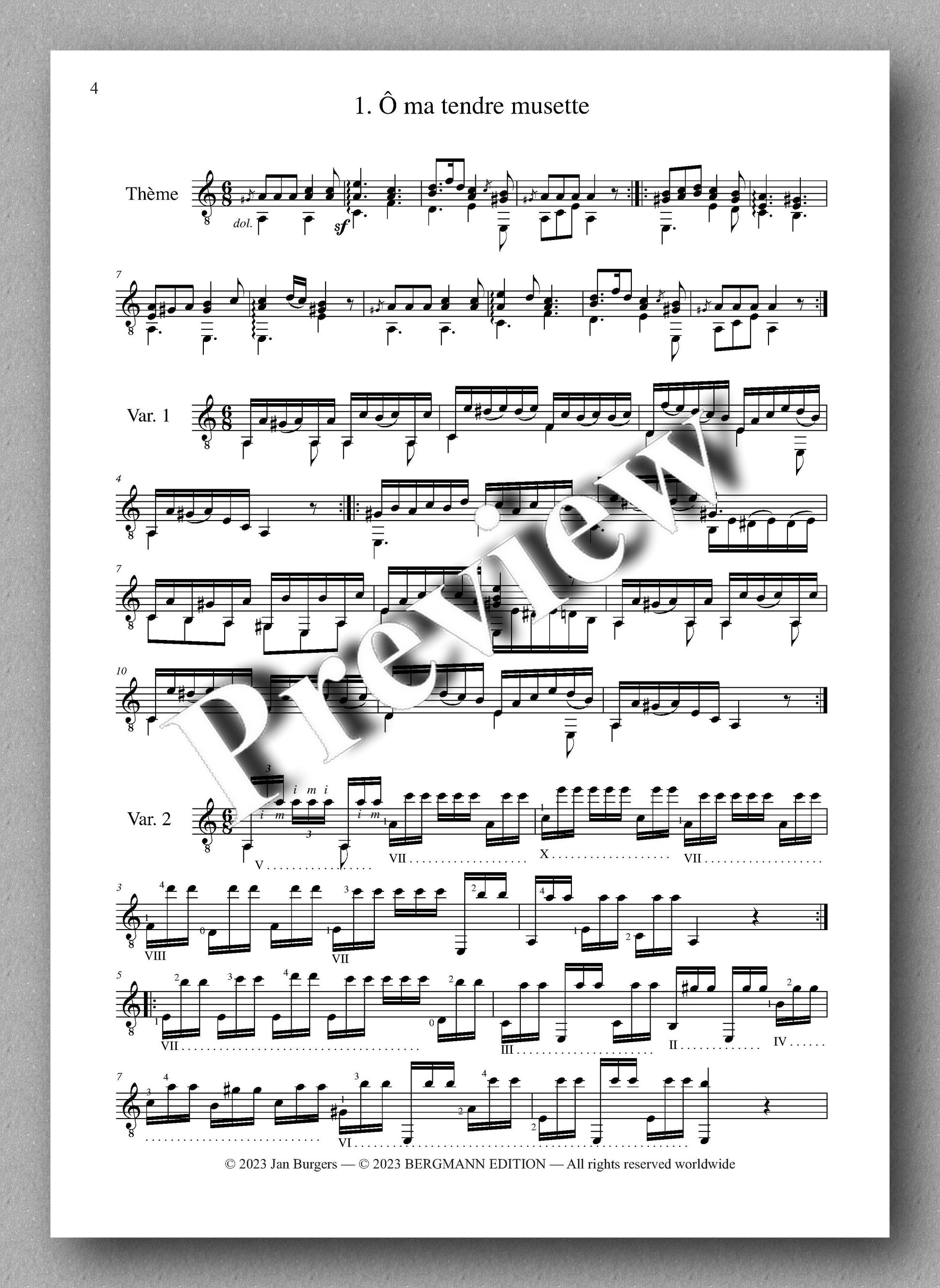 Molino, Collected Works for Guitar Solo, Vol. 20 - preview of the music score 1
