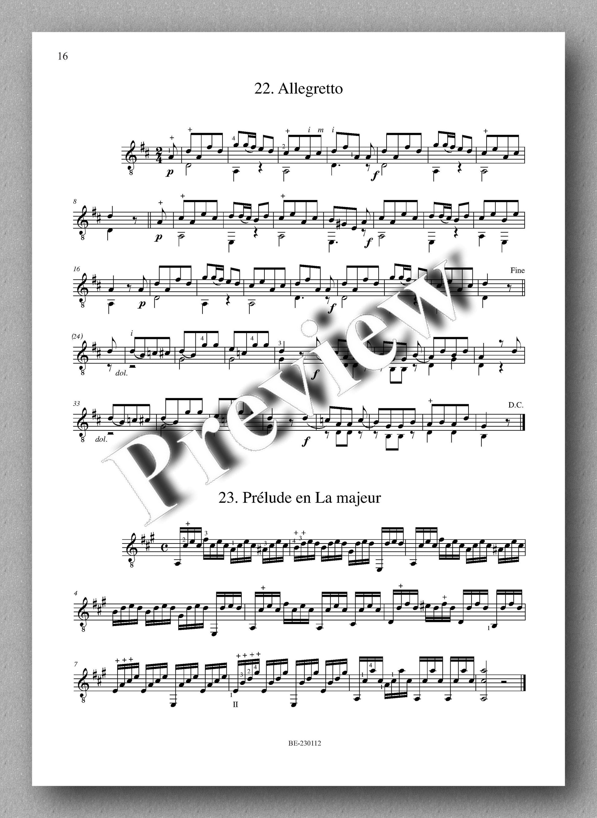 Molino, Collected Works for Guitar Solo, Vol. 24 - preview of the music score 2