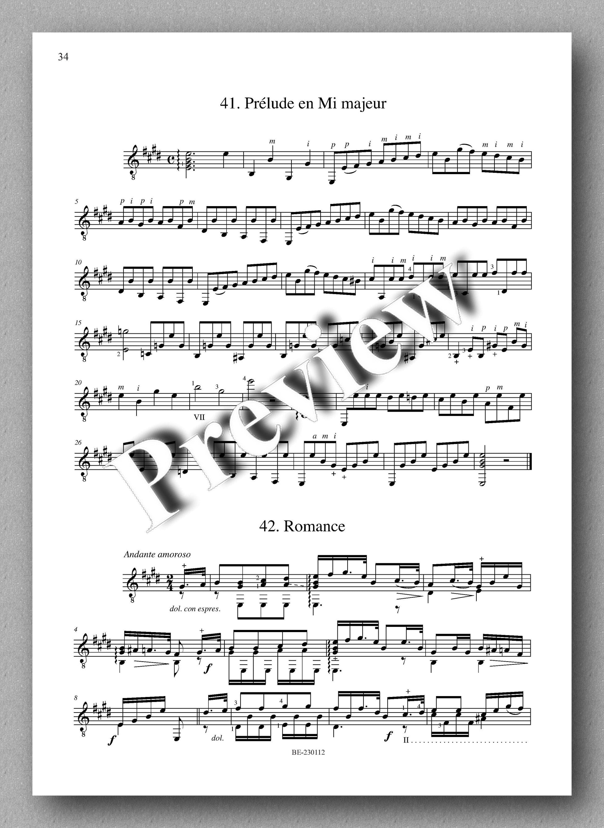 Molino, Collected Works for Guitar Solo, Vol. 24 - preview of the music score 5