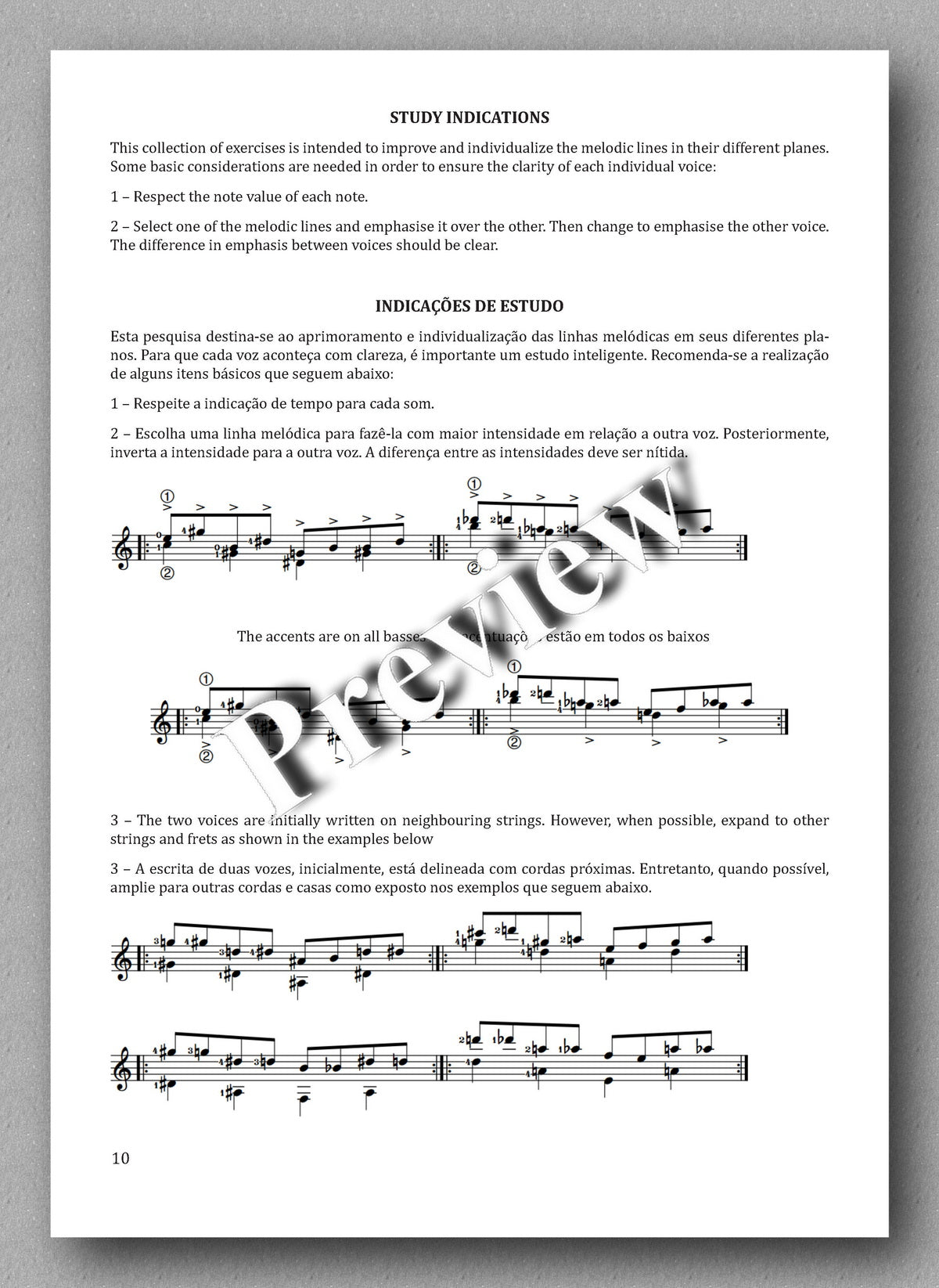 Music sheet with text and musical notation on a white background
