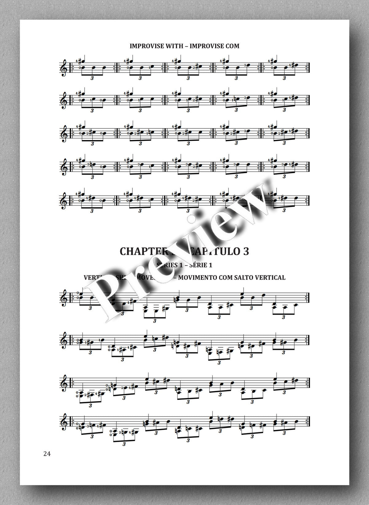 Voices, Book 3, by Jovane E.R. Oliveira, preview of the exercises 3