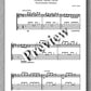 Sheet music for 'Green Neon Tetra' by Daniel Oren on a gray background