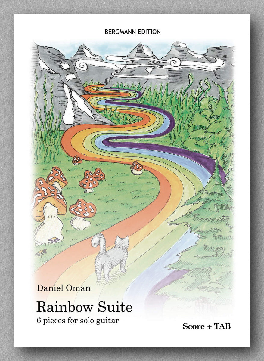 Daniel Oman, Rainbow Suite - preview of the Music score -TAB version COVER