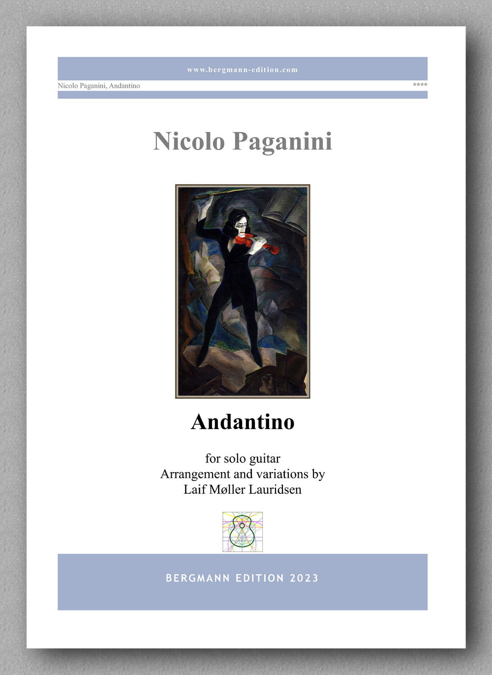 Nicolo Paganini, Andantino - preview of the cover
