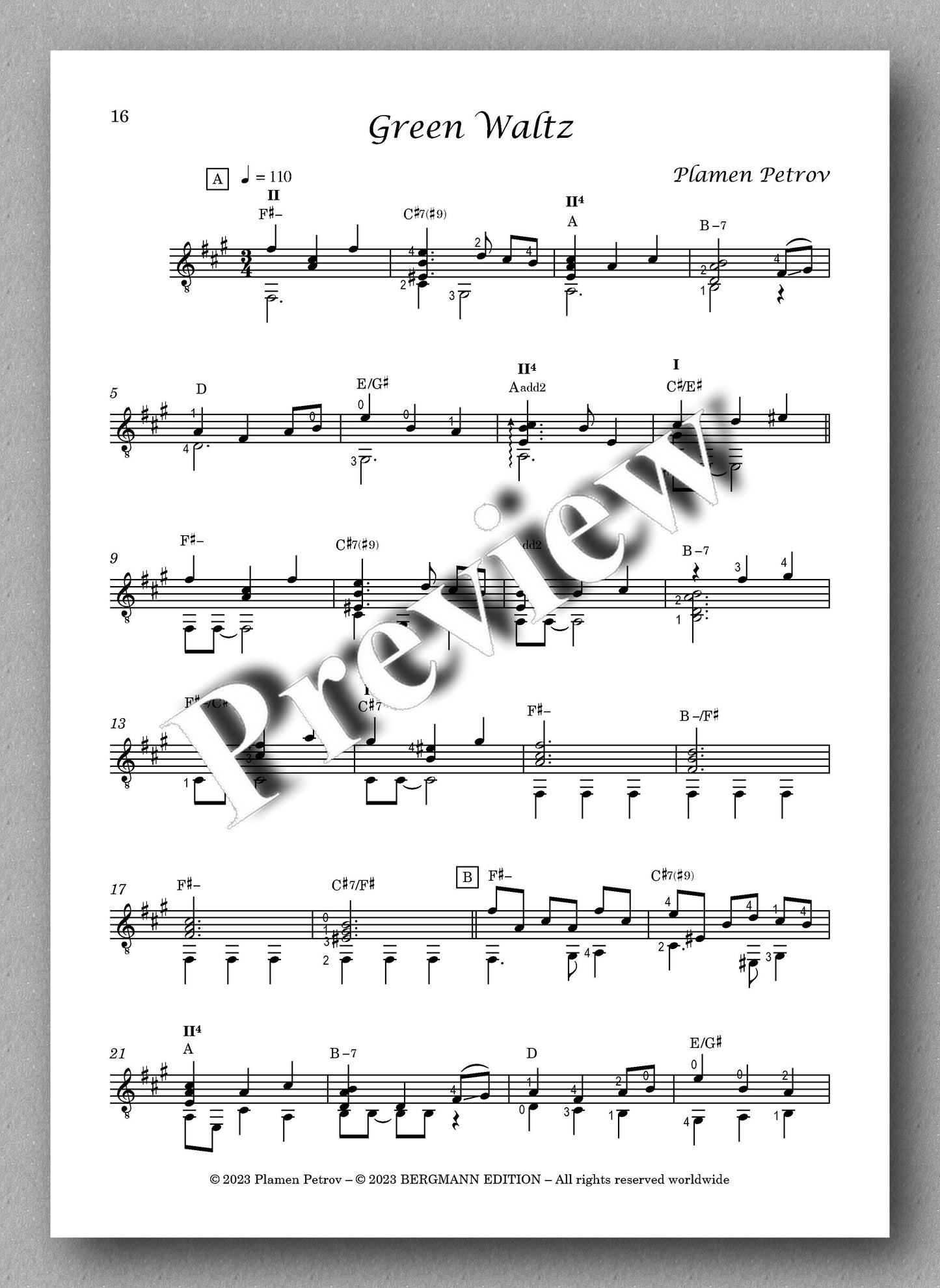 Wind Waltz by Plamen Petrov - preview of the music score 4