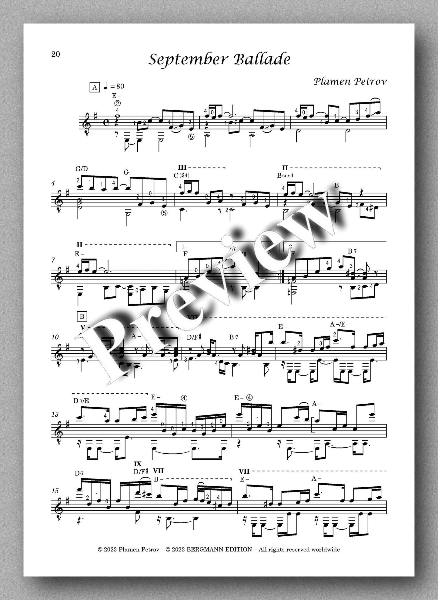Wind Waltz by Plamen Petrov - preview of the music score 5