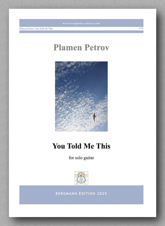 You Told Me This by Plamen Petrov - preview of the cover