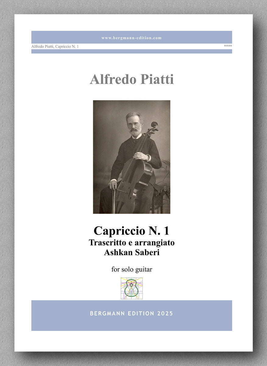 Sheet music cover for Alfredo Piatti's Capriccio N. 1 by Bergmann Editions