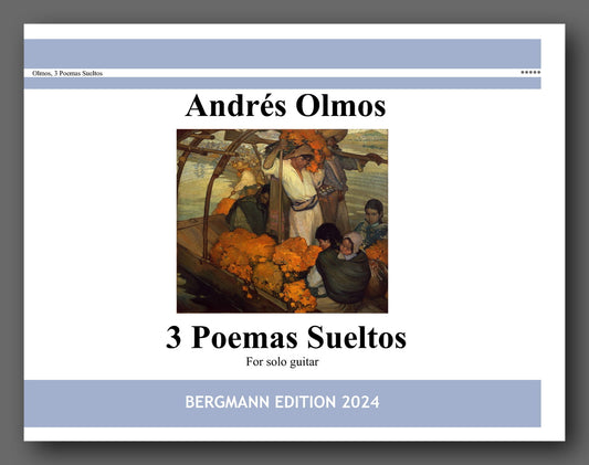 Andrés Olmos, 3 Poemas Sueltos - previes of the cover