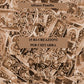 Book cover for '15 RI-CREAZIONI PER CHITARRA' by Alfonso Pumilia, published by Bergmann Edition. The cover features a sepia-toned collage of ornate carvings with three tan horizontal bands containing the title, author, and publisher text.