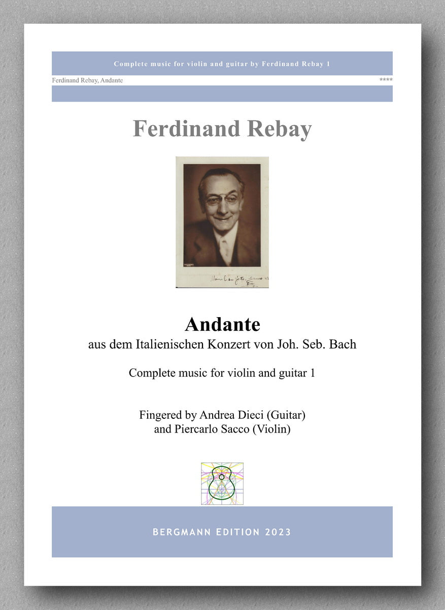 Ferdinand Rebay, Andante aus dem Italienischen Konzert von J.S. Bach - preview of the cover