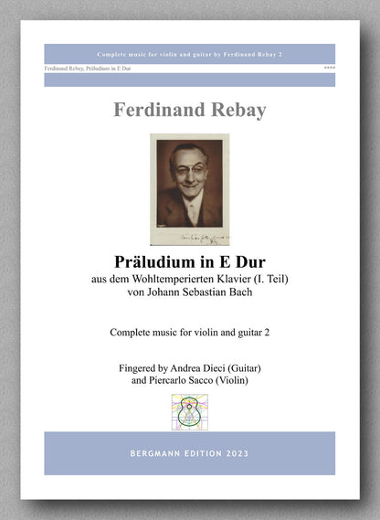 Ferdinand Rebay, Präludium in E Dur aus dem Wohltemperierten Klavier (I. Teil) von J. S. Bach - preview of the cover