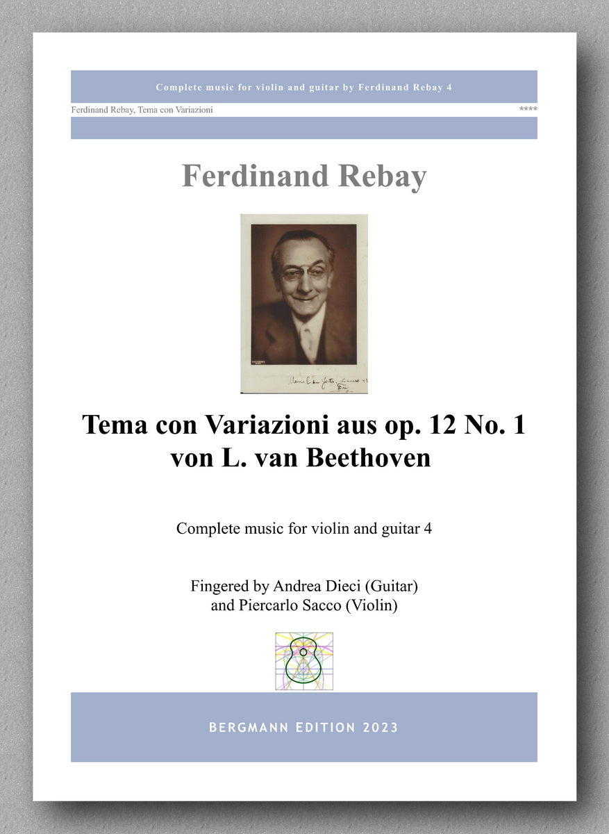 Ferdinand Rebay, Tema con Variazioni aus op. 12 No. 1 von L. van Beethoven - preview of the cover