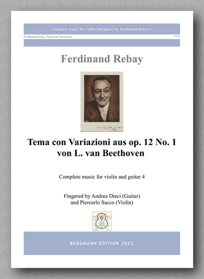 Ferdinand Rebay, Tema con Variazioni aus op. 12 No. 1 von L. van Beethoven - preview of the cover