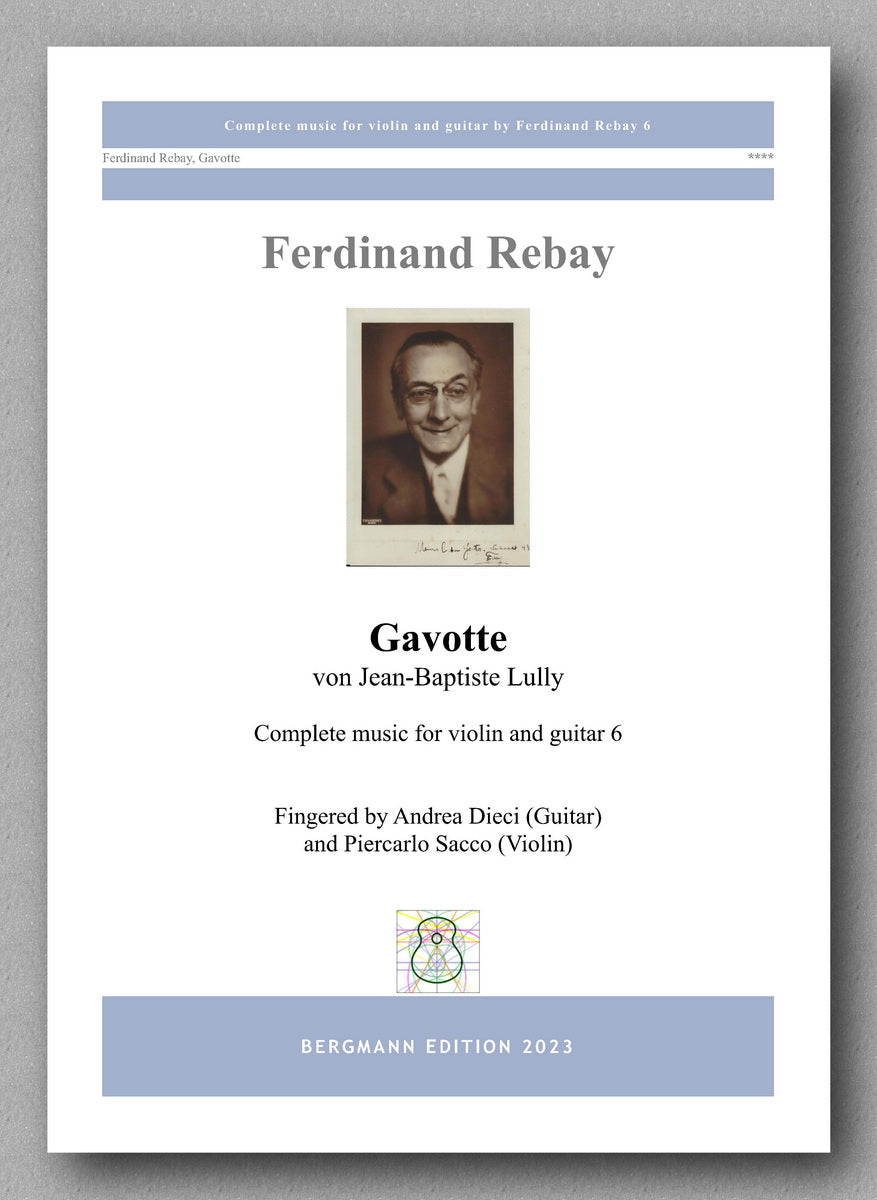 Ferdinand Rebay, Gavotte by Jean-Baptiste Lully - preview of the cover