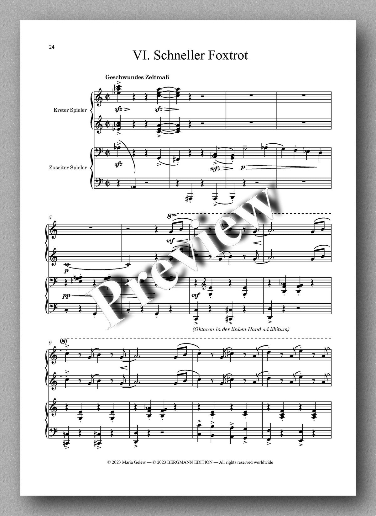 Ferdinand Rebay, Kleine moderne Tanz-Suite für die Jugend - preview of the music score 4