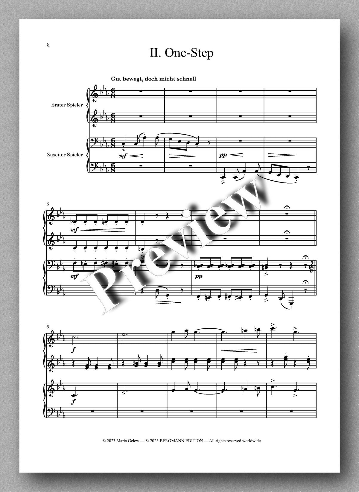 Ferdinand Rebay, Kleine moderne Tanz-Suite für die Jugend - preview of the music score 2