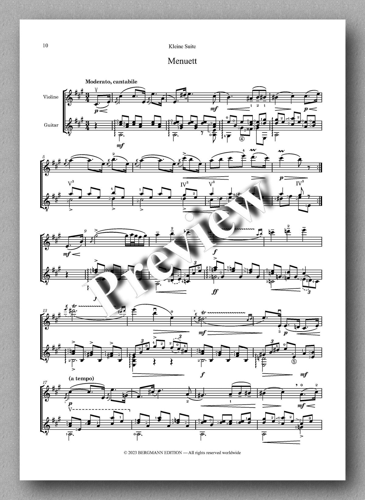 Ferdinand Rebay, Kleine Suite - preview of the music score 3