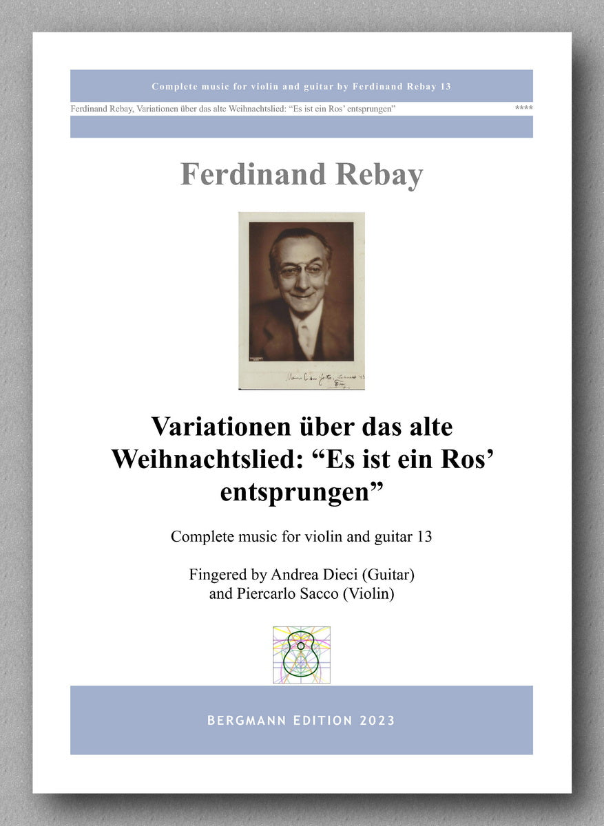 Ferdinand Rebay, Variationen über das alte Weihnachtslied: “Es ist ein Ros’ entsprungen” - preview of the cover