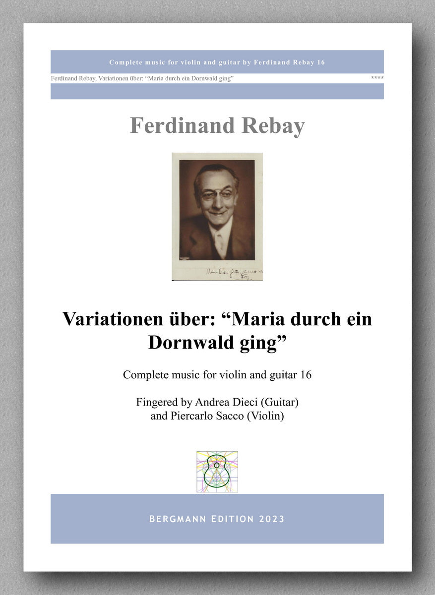 Ferdinand Rebay, Variationen über: “Maria durch ein Dornwald ging” - preview of the cover
