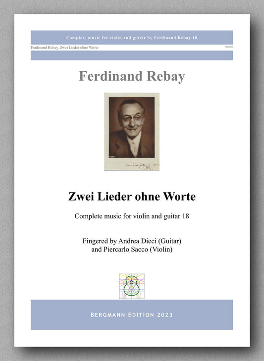 Ferdinand Rebay, Zwei Lieder ohne Worte - preview of the cover