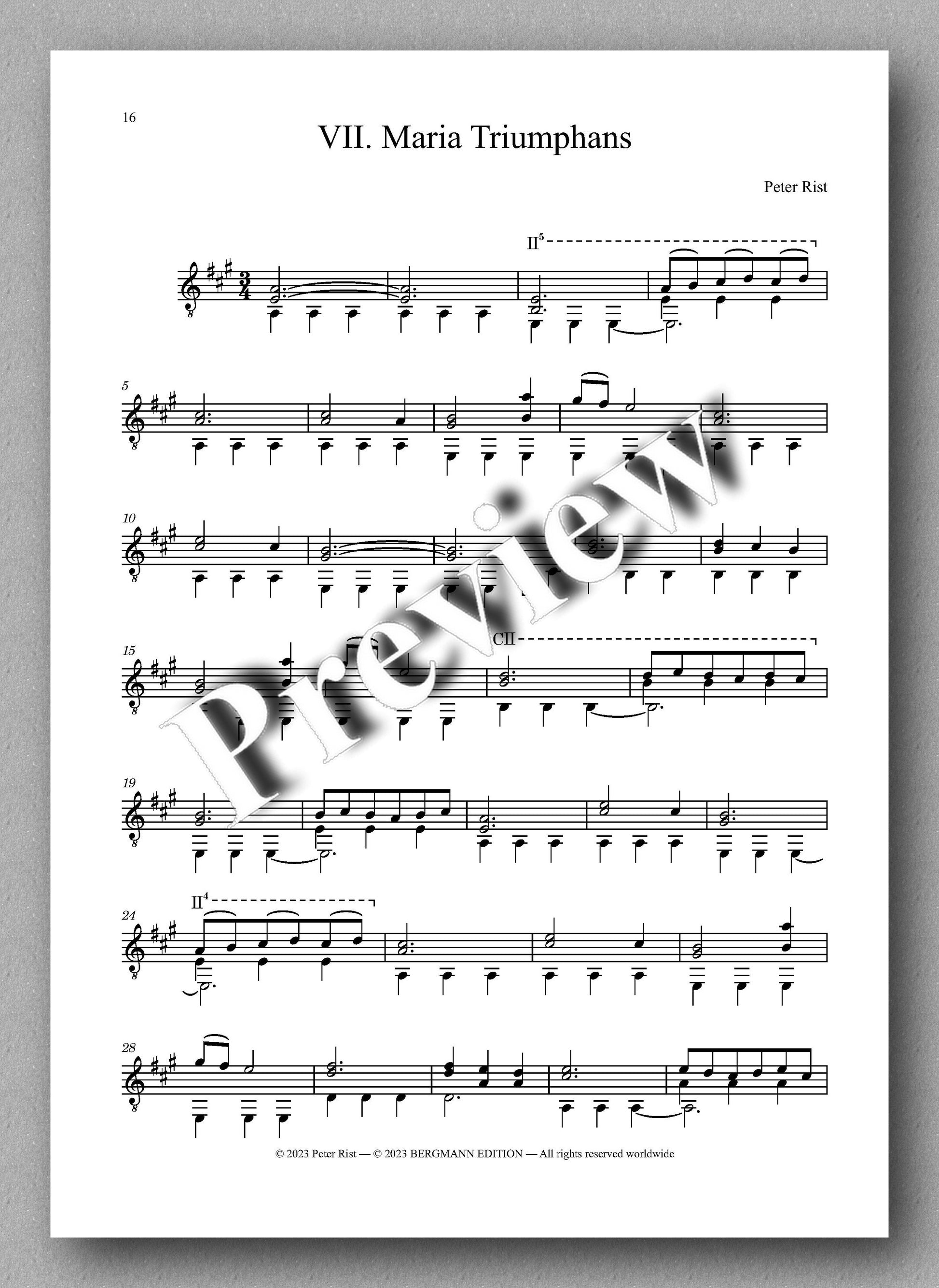 Rist, Seven Names of Mary - preview of the music score 4