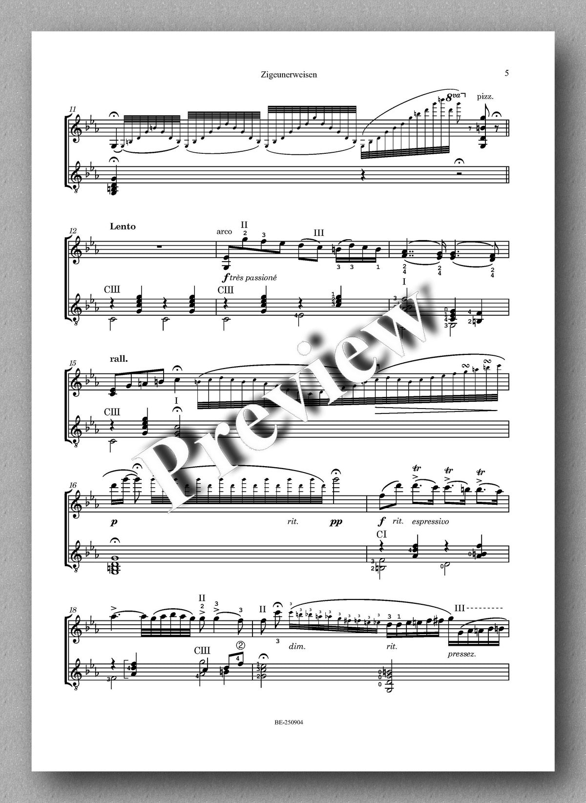 Sheet music with musical notation on a white background