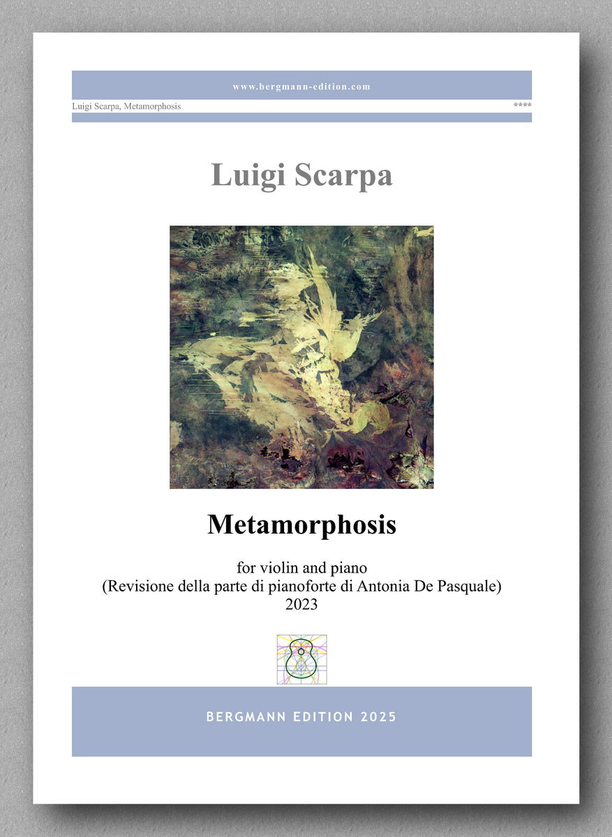 Luigi Scarpa, Metamorphosis. For violin and piano. Preview of the cover