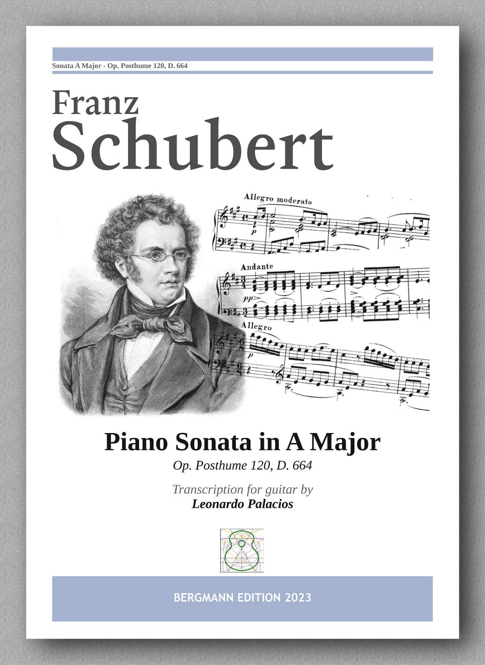 Frantz Schubert, Piano Sonata in A Major- preview of the cover