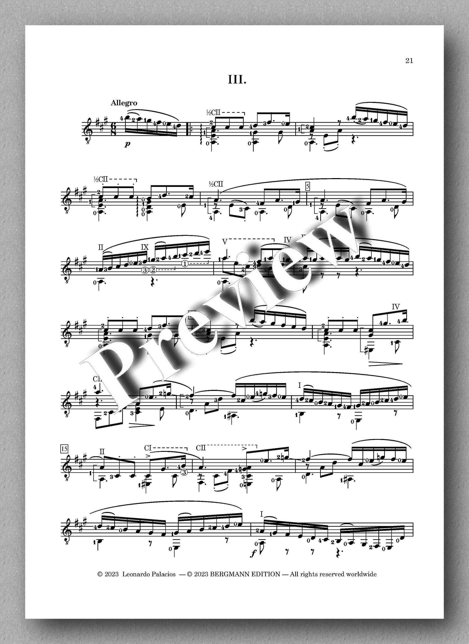 Frantz Schubert, Piano Sonata in A Major- preview of the music score 3
