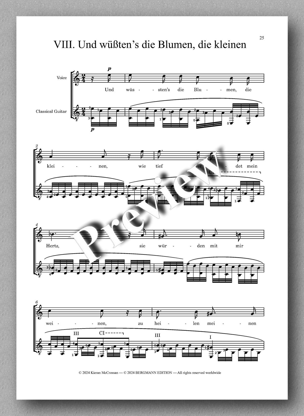 Robert Schumann, Dichterliebe, Op. 48, preview of the music score 4