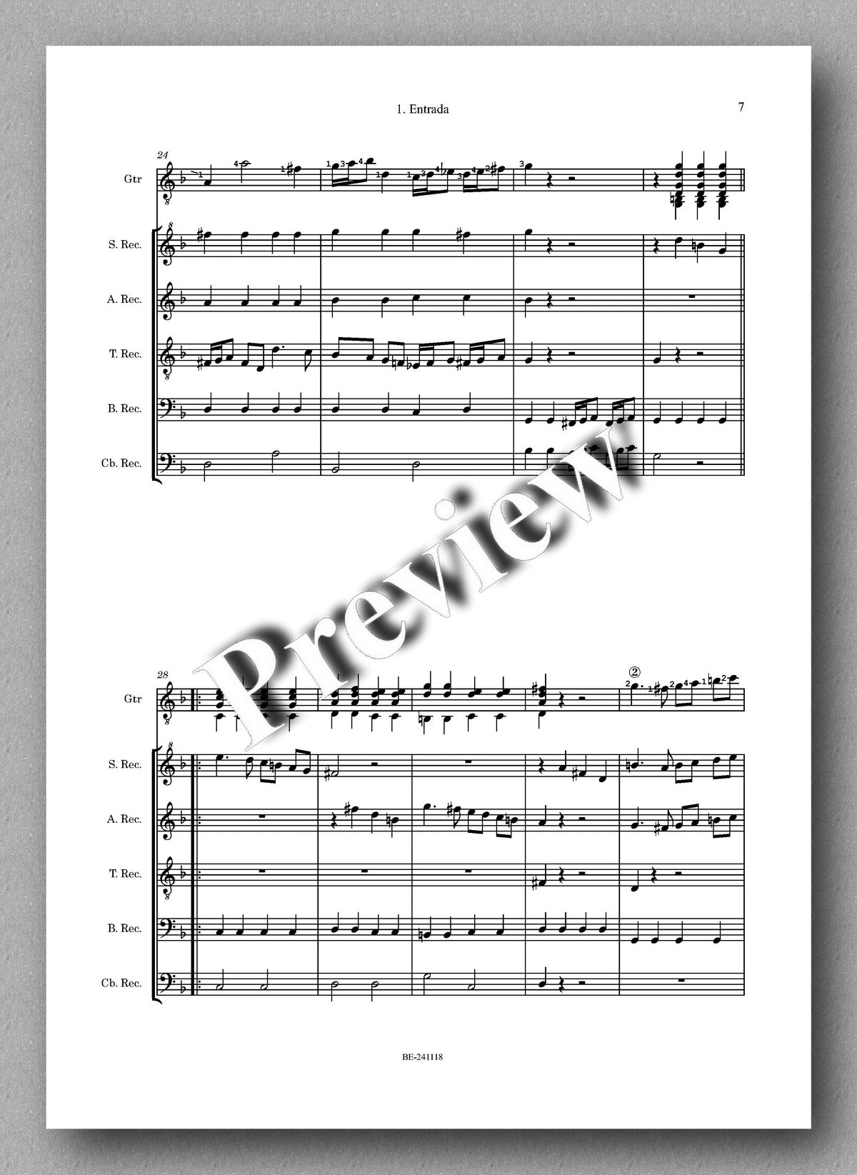 Thomas Seeck, ENTRADA - preview of the music score 4