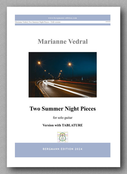 Two Summer Night Pieces(TAB) by Marianne Vedral - preview of the cover