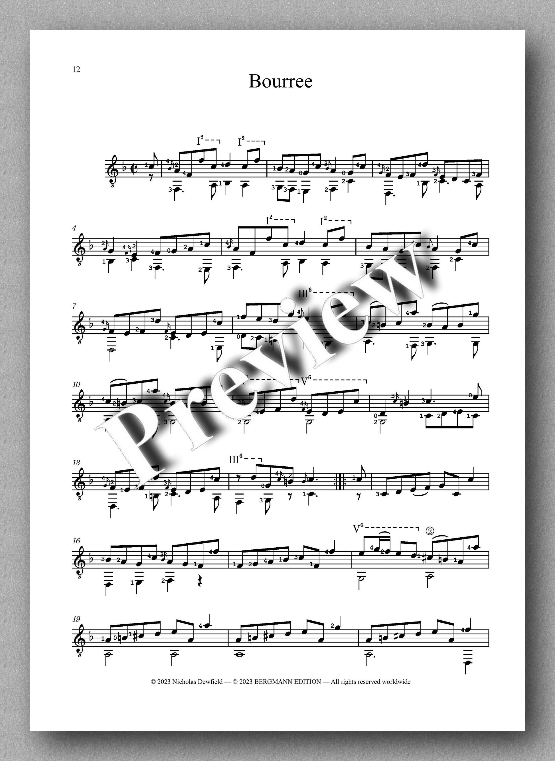 Sylvius Leopold Weiss (1687-1750), Sonata No. 19 - preview of the music score 4