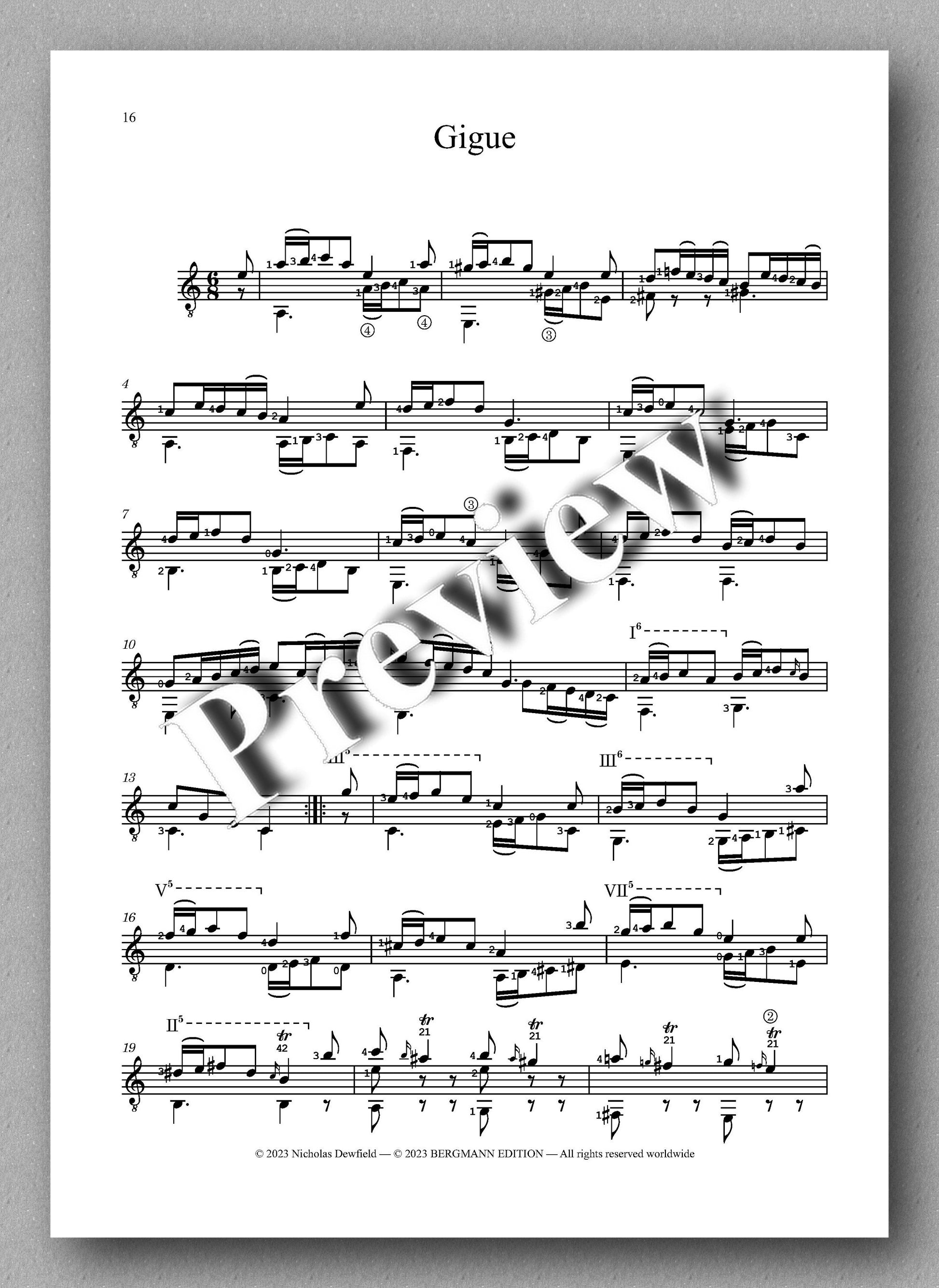 Sylvius Leopold Weiss (1687-1750), Sonata No. 25 - preview of the music score 6