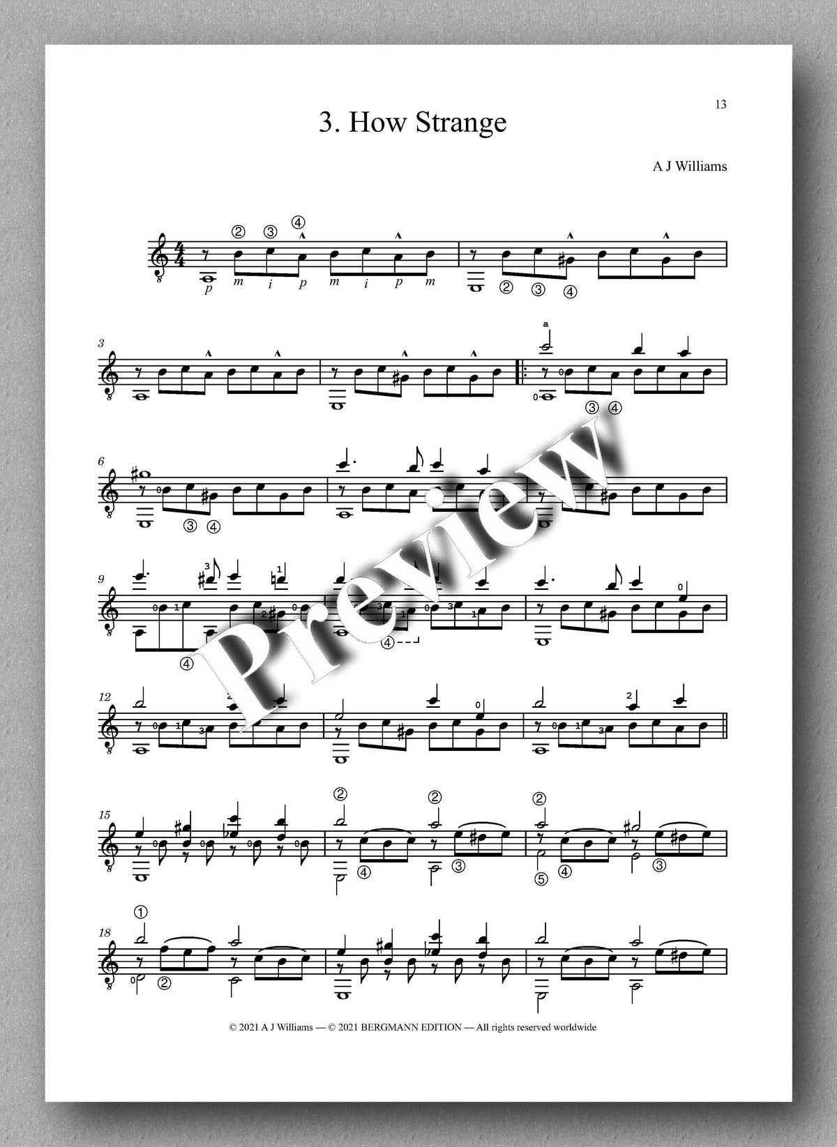 Williams, Complete Works, Volume 1 - music score 2