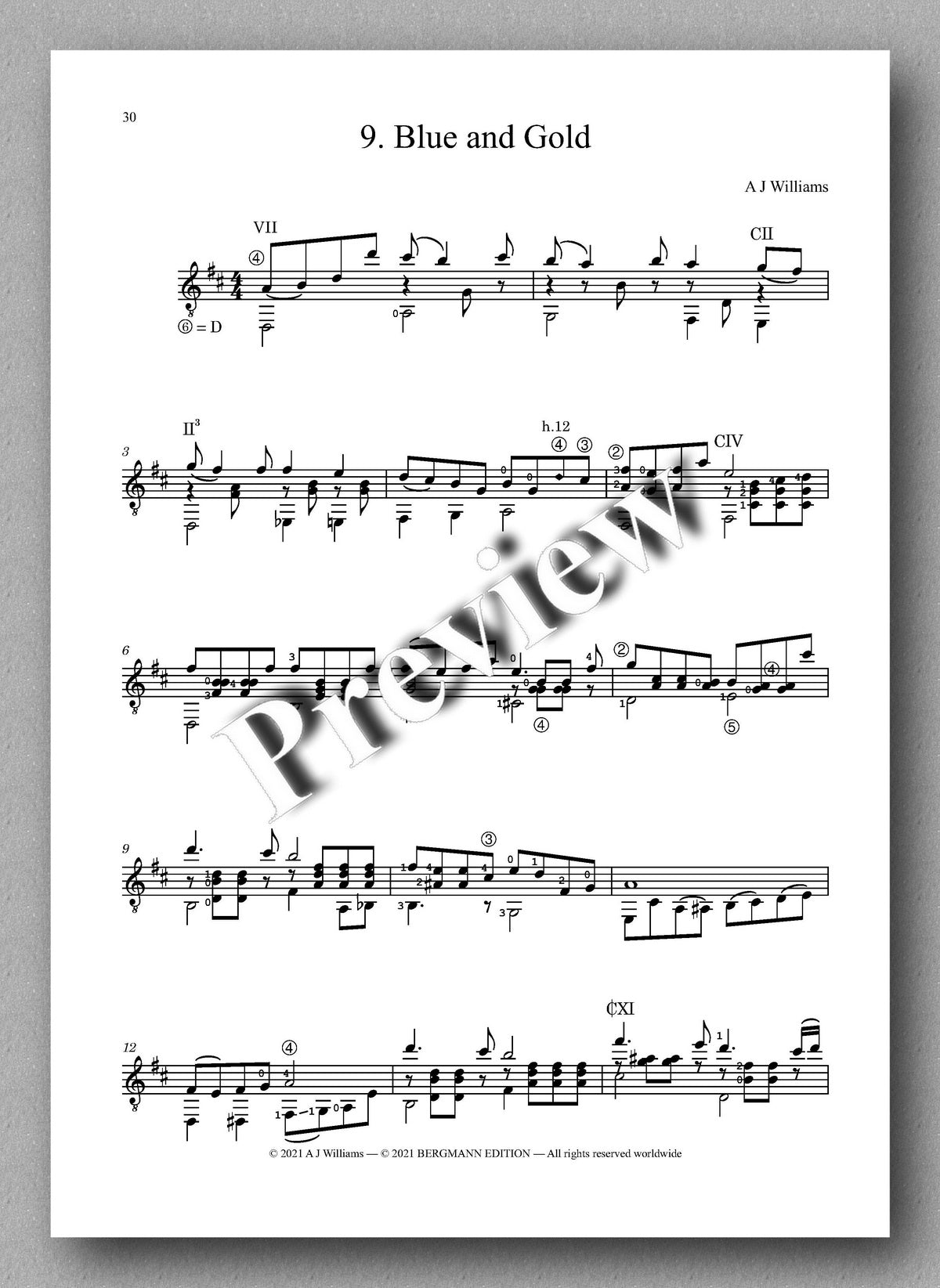 Williams, Complete Works, Volume 1 - music score 5