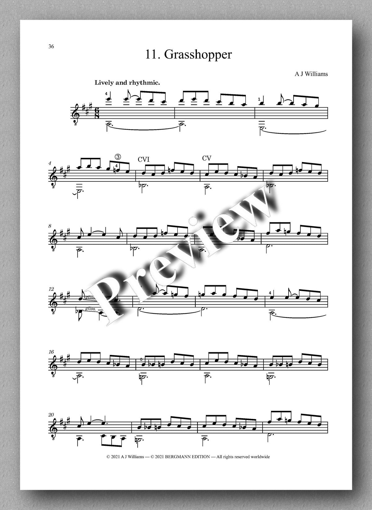 Williams, Complete Works, Volume 1 - music score 6