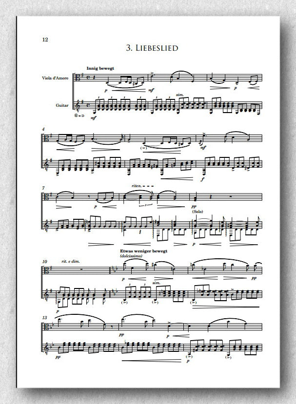 Rebay [026], Lyrische Suite für Viola d'amour und Gitarre - preview of the score 2