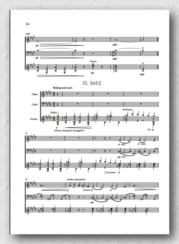 Rebay [030], Trio-Sonate für Oboe, Violoncell und Gitarre - Preview of the score 2